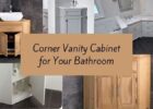 corner vanity cabinet