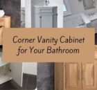 corner vanity cabinet