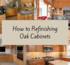 how to refinishing oak cabinet