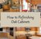 how to refinishing oak cabinet