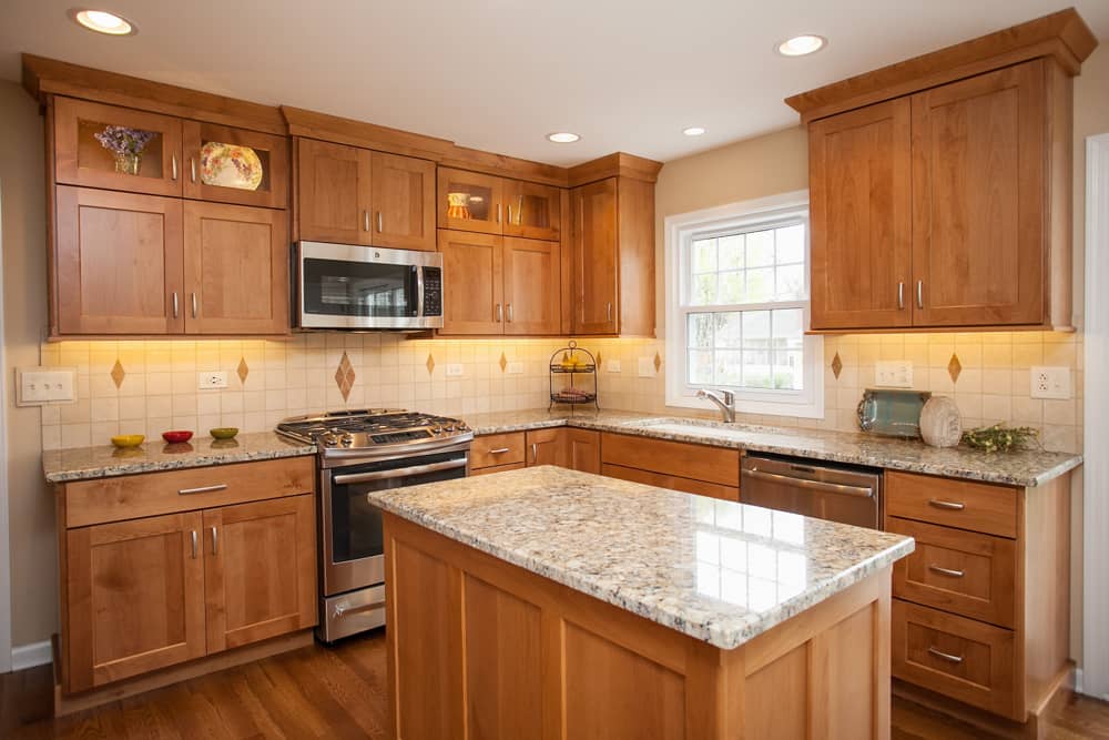 oak cabinet design